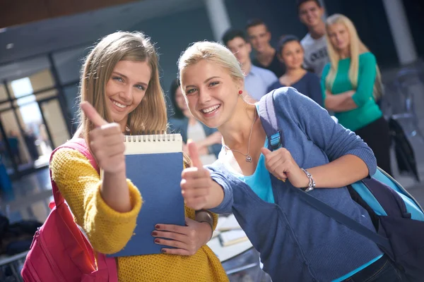 Group of students in classroom — Stock Photo, Image
