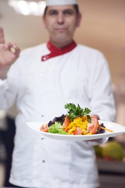 Şef otel mutfak görünümü