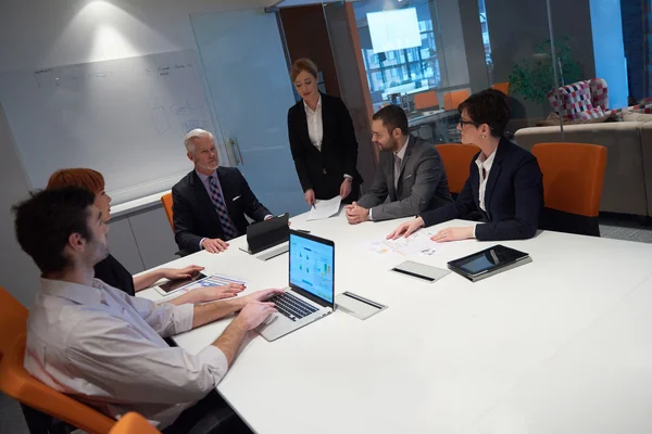 Group of business people on meeting — Stock Photo, Image
