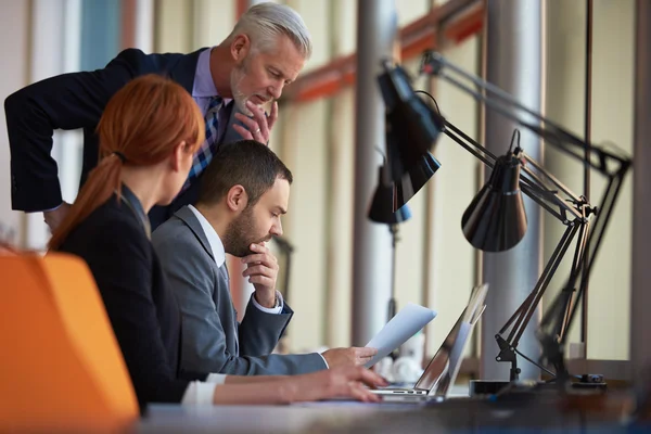 Group Business People Meeting Modern Bright Office Interior — Stock Photo, Image