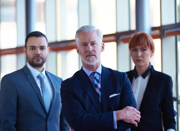 Hombre de negocios senior con su equipo —  Fotos de Stock