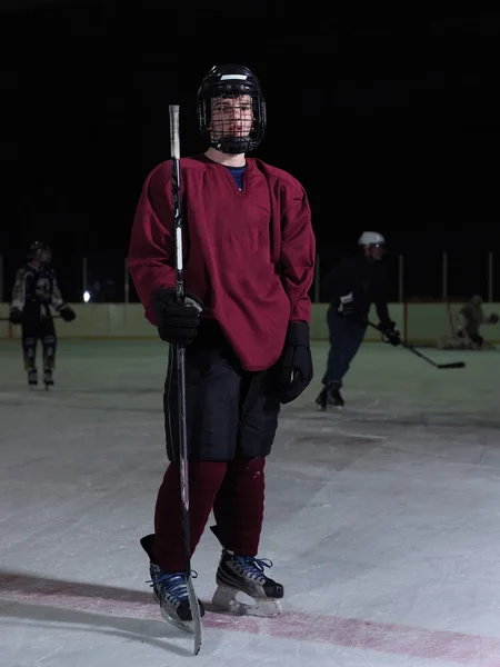Hockey player portrait — Stock Photo, Image