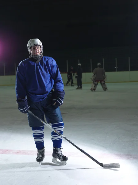 Portrait joueur de hockey — Photo