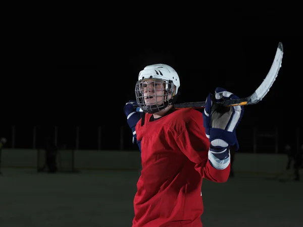 Retrato jugador de hockey —  Fotos de Stock