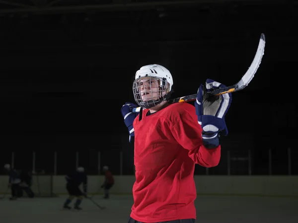 Retrato jugador de hockey — Foto de Stock