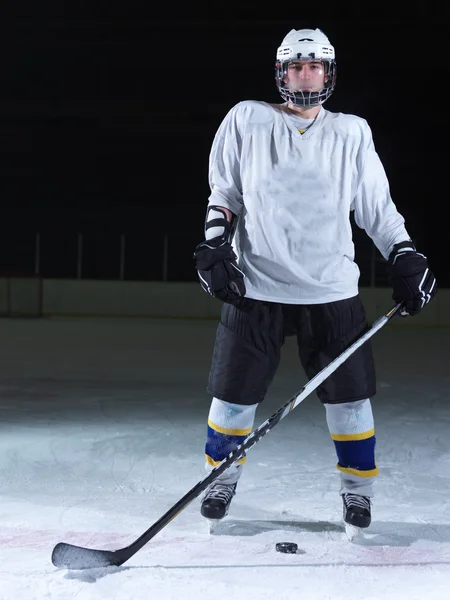 Portrait joueur de hockey — Photo