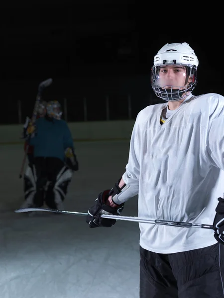 Portrait joueur de hockey — Photo