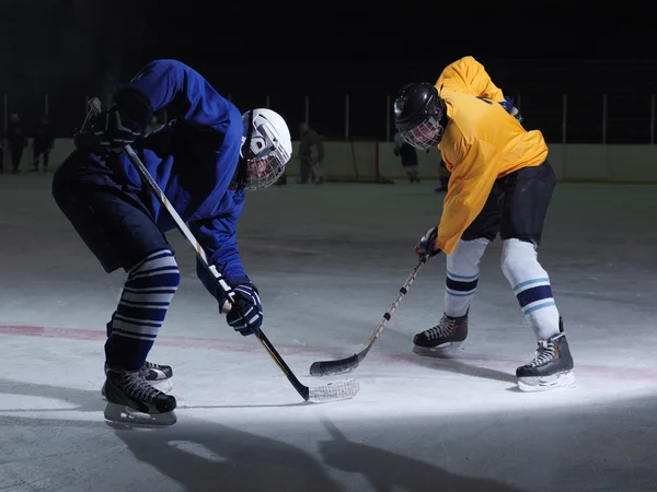 Sportovní lední hokejisté — Stock fotografie