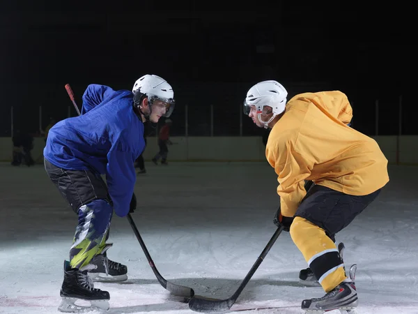 Sportovní lední hokejisté — Stock fotografie