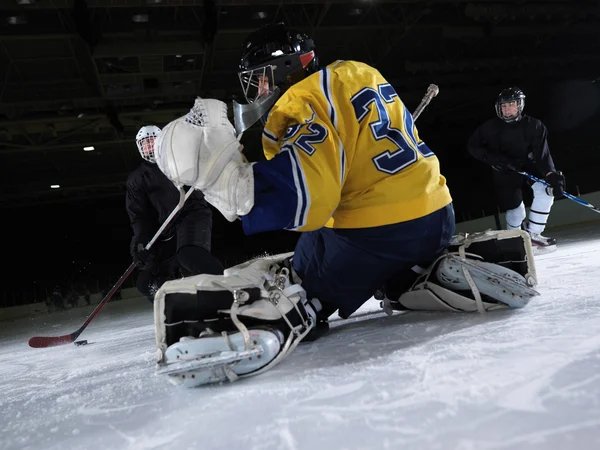 Gardien de but de hockey sur glace — Photo