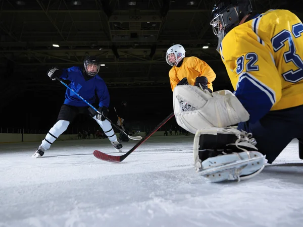 Gardien de but de hockey sur glace — Photo