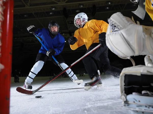 Ice hockey goalkeeper — Stock Photo, Image