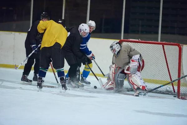 Portiere hockey su ghiaccio — Foto Stock