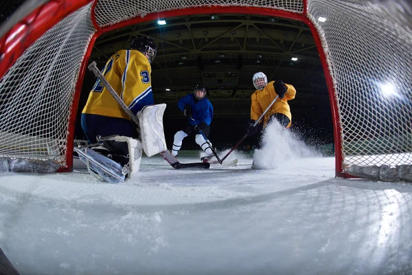 Portiere hockey su ghiaccio — Foto Stock