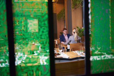 akşam yemeği iş Çift