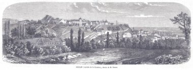 Hırvatistan 'ın Agram Zagreb kentinin tarihi oymacılığı, kıvrımlı sokaklar, teraslı tepeler, kilise ve nehir önplanının yer aldığı. Eski çağlardan kalan miras, Avrupa cazibesi ve zamansız kasaba manzarasını çağrıştırıyor..