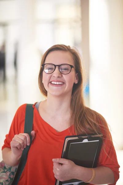 Student girl with tablet computer — Stock Photo, Image