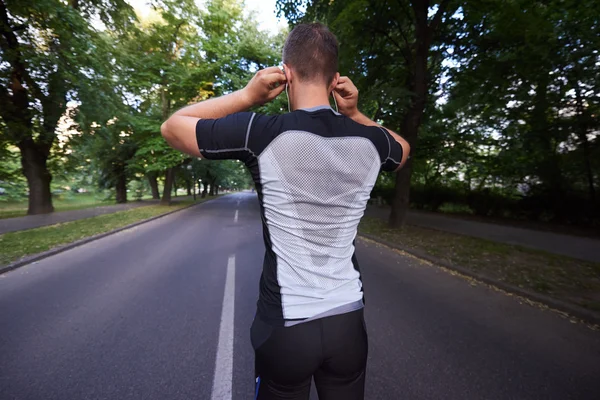 Atleta saudável homem jogging — Fotografia de Stock