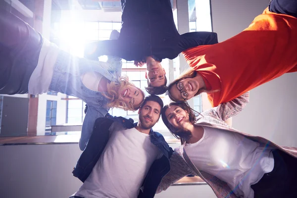 Happy students celebrate — Stock Photo, Image