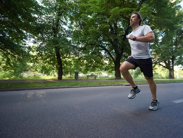 Człowiek zdrowy zawodnik joggingu — Zdjęcie stockowe
