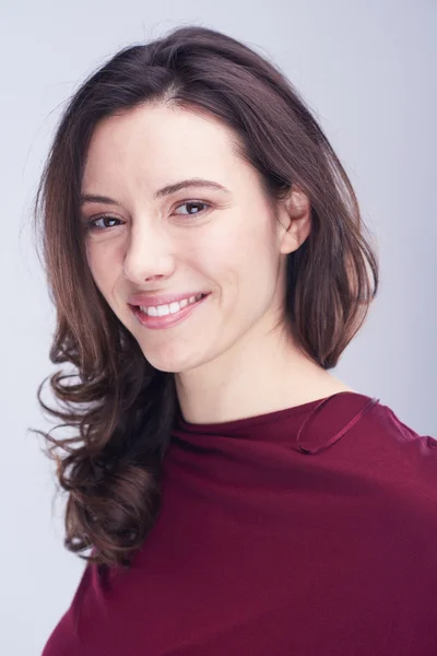 Portrait of young brunette woman — Stock Photo, Image