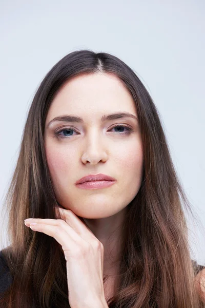 Retrato de mujer joven aislada —  Fotos de Stock