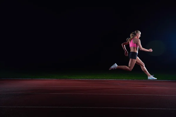 Atlético mulher correndo — Fotografia de Stock