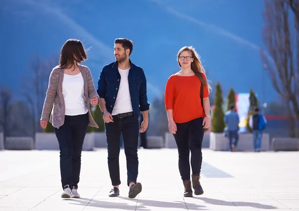 Glückliche Studentengruppe — Stockfoto