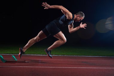 başlayan blok bırakarak sprinter