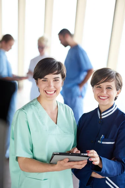 Group of medical staff at hospital — Stock Photo, Image