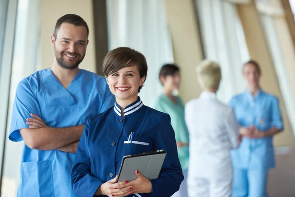 Group of medical staff at hospital — Stock Photo, Image