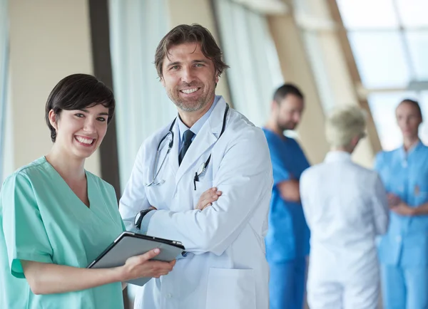 Group of medical staff at hospital — Stock Photo, Image