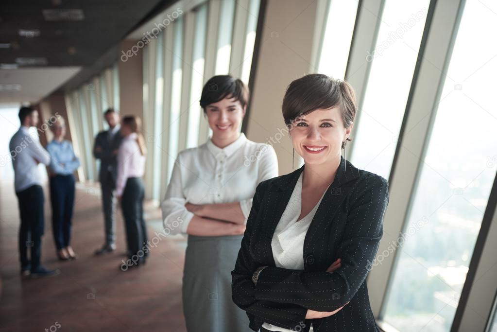 business people group, females as team leaders