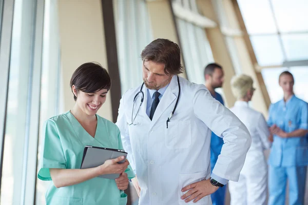 Group of medical staff at hospital — Stock Photo, Image