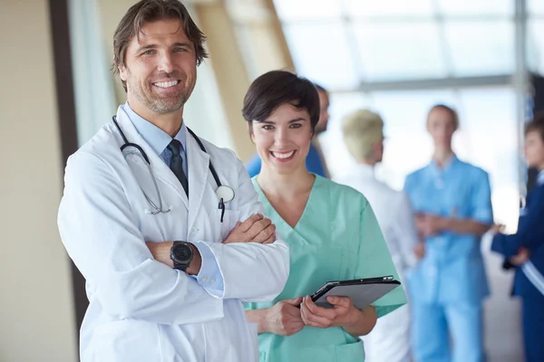 Group of medical staff at hospital — Stock Photo, Image