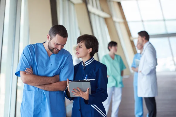 Group of medical staff at hospital — Stock Photo, Image