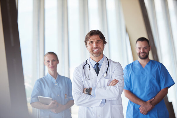 group of medical staff at hospital
