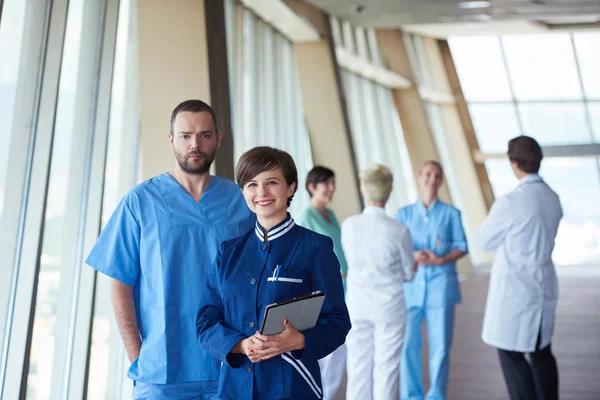 Gruppo Personale Medico Ospedale Team Medici Piedi Insieme — Foto Stock