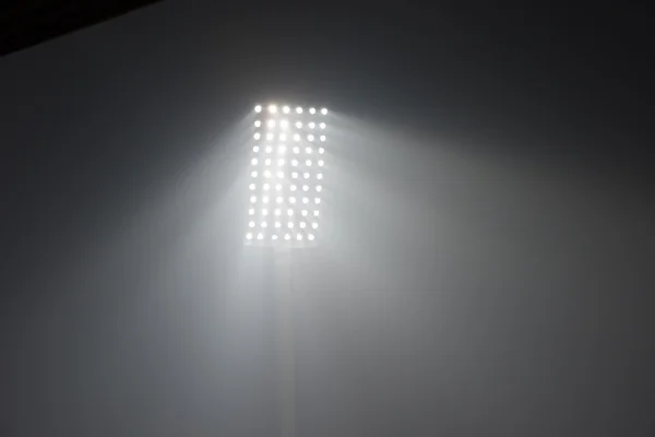 Вид Футбольний Стадіон Світловідбивачі — стокове фото