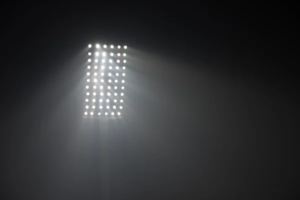 Vista Reflectores Luces Del Estadio Fútbol — Foto de Stock