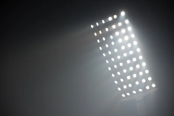 Vue Des Réflecteurs Lumières Stade Football — Photo