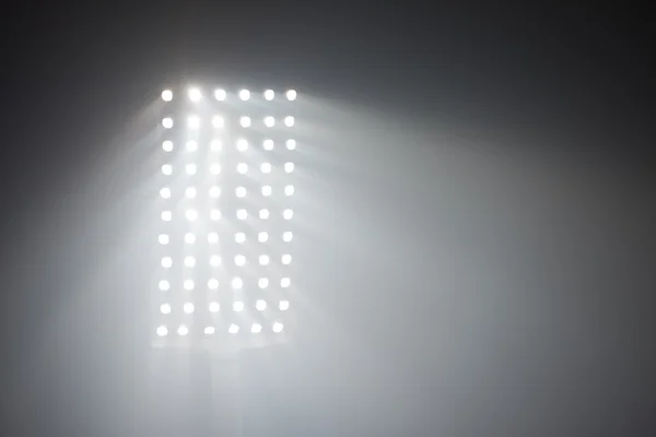 Widok Stadion Piłkarski Światła Odblaskowe — Zdjęcie stockowe