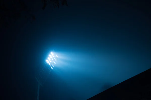 Weergave Van Voetbalstadion Verlichting Reflectoren — Stockfoto