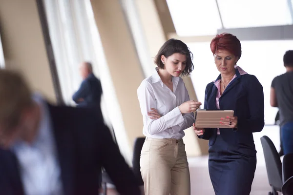 Business people group, woman in front  as team leader — Stock Photo, Image