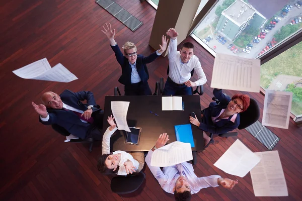 Blick von oben auf die Gruppe der Geschäftsleute — Stockfoto