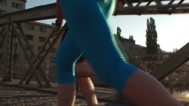 sağlıklı çift koşuyor.