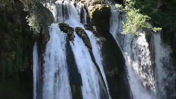 Cascata con acqua dolce — Video Stock