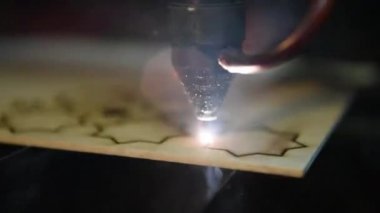 CNC Lazer kesim şark desen dekoratif ahşap