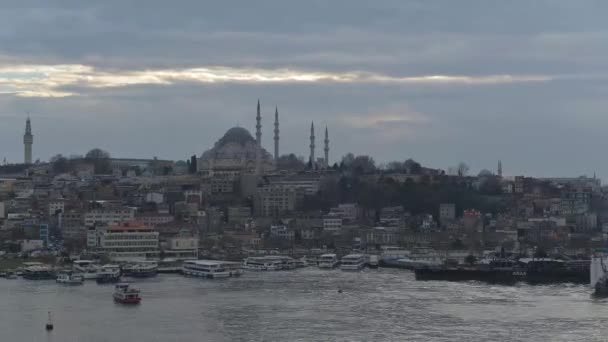 トルコのイスタンブールのタイムラプス — ストック動画