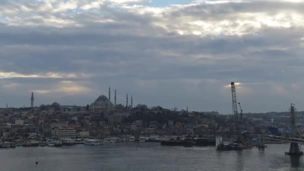 游戏中时光倒流的土耳其伊斯坦布尔 — 图库视频影像